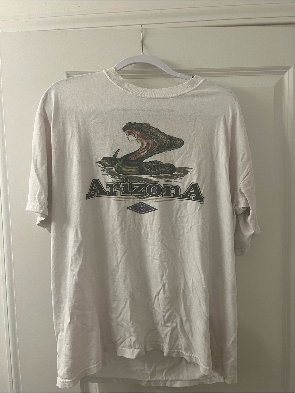 Vintage 90s Arizona Diamondbacks Graphic Tee Snake Logo Single Stitch⁠